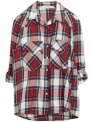 Zara V-NECK CHECK SHIRT