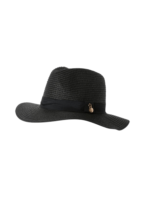 Sombrero negro de punto